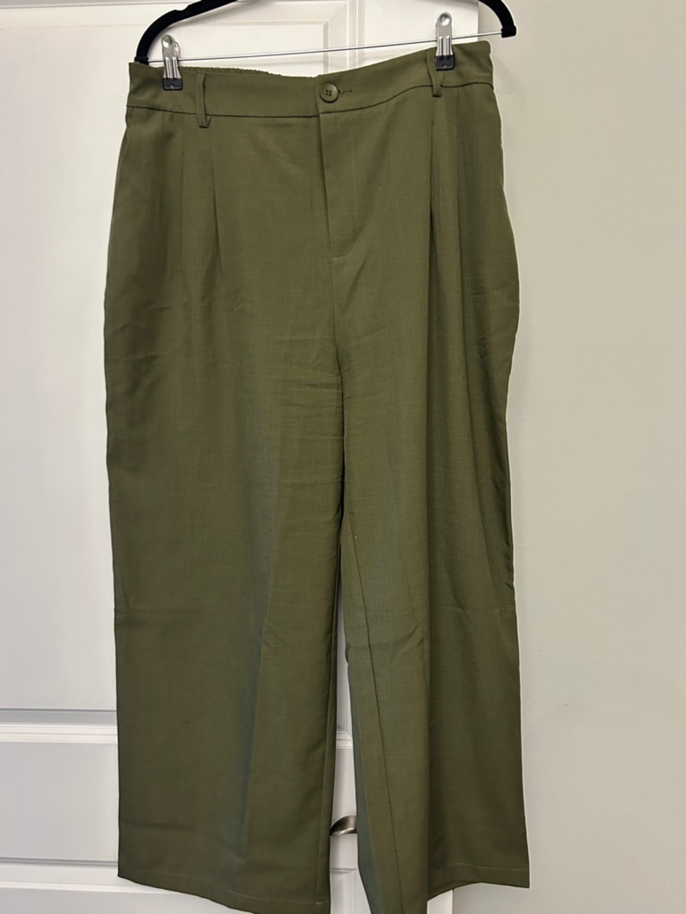 Olive Green Women's Dress Pants